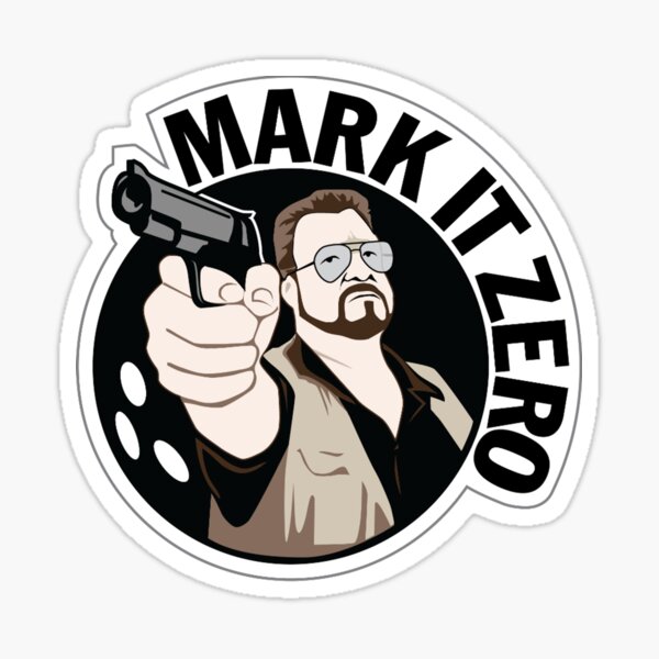 [Quote] Mark It Zero Sticker