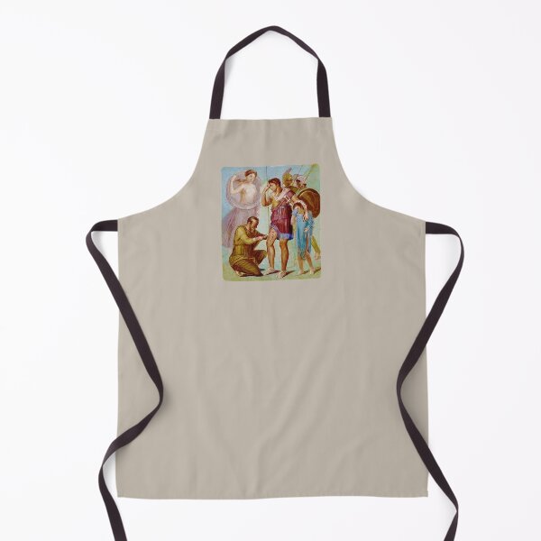 Item preview, Iapyx removing an arrowhead from Aeneas' thigh (2) (on grey) designed and sold by DotorEaon.