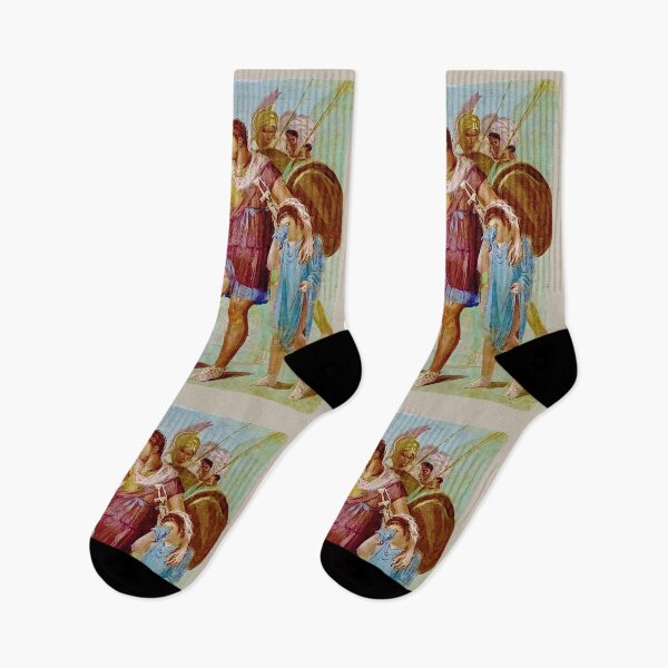 Item preview, Iapyx removing an arrowhead from Aeneas' thigh (2) (on grey) designed and sold by DotorEaon.