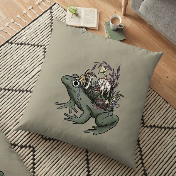 Forest Frog Floor Pillow