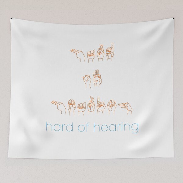 Item preview, Hard of Hearing | American Sign Language | Hearing Impaired designed and sold by Tasha McGlashan.