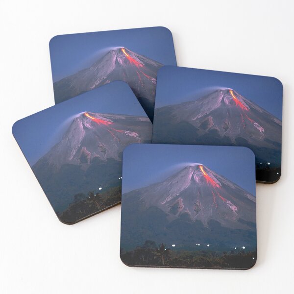 Item preview, Volcano Eruption Mount Merepi, Indonesia Full Moon  designed and sold by Nostrathomas66.