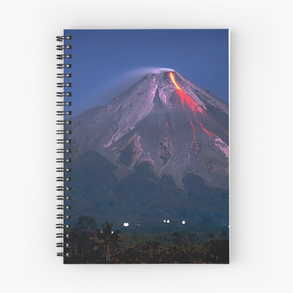Item preview, Volcano Eruption Mount Merepi, Indonesia Full Moon  designed and sold by Nostrathomas66.