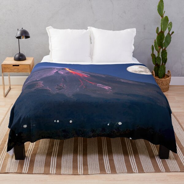 Item preview, Volcano Eruption Mount Merepi, Indonesia Full Moon designed and sold by Nostrathomas66.