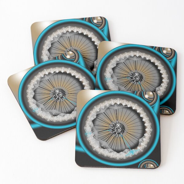 Item preview, Dandelion Abstract Blue And Gold designed and sold by joanstratton.