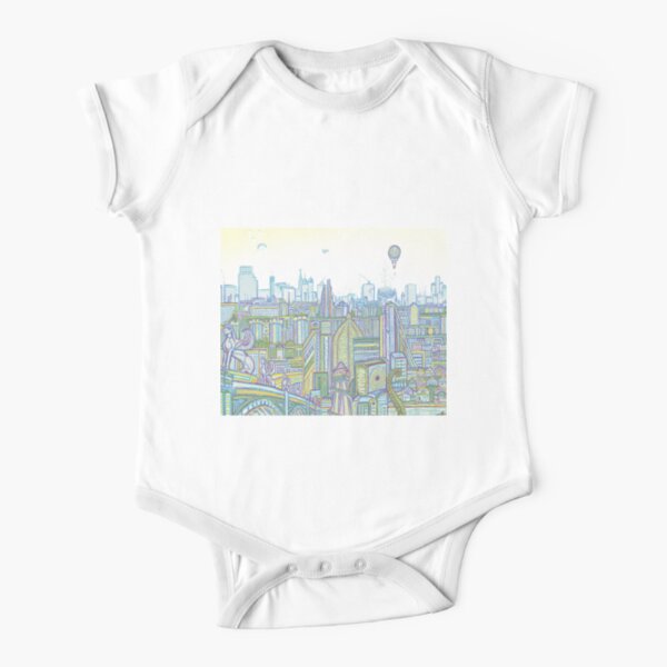 Megatropolis, Riddle District Short Sleeve Baby One-Piece