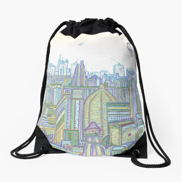 Megatropolis, Riddle District Drawstring Bag