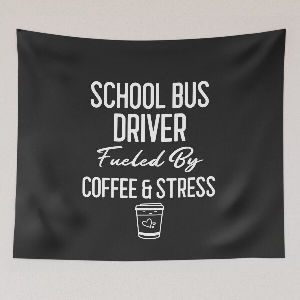 Item preview, School Bus Driver Fueled By Coffee & Stress Bus Driver Gift designed and sold by EricJP.