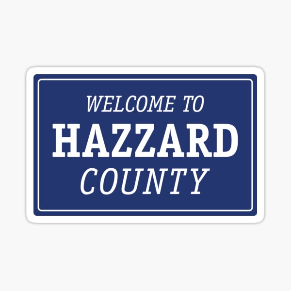 Hazzard County Stickers Redbubble 2755