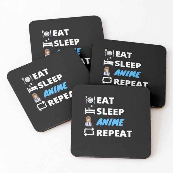 Item preview, Eat Sleep Anime Repeat designed and sold by Crafty-Mornings.