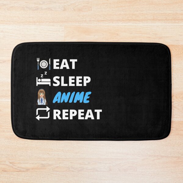 Item preview, Eat Sleep Anime Repeat designed and sold by Crafty-Mornings.