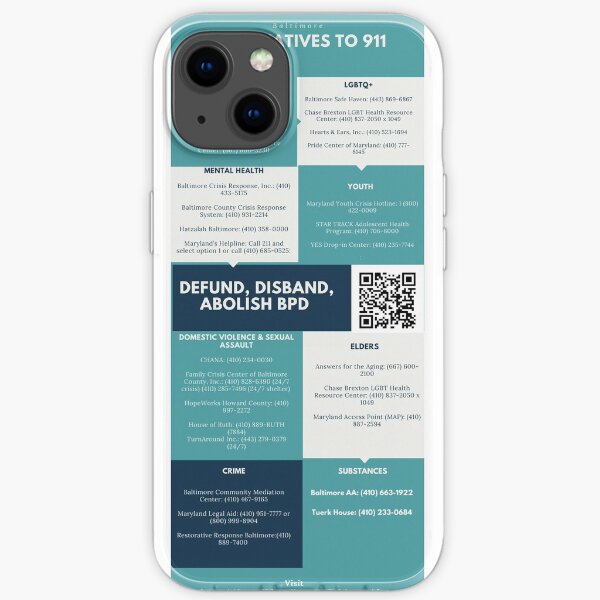 Baltimore Alternatives to 911 iPhone Soft Case