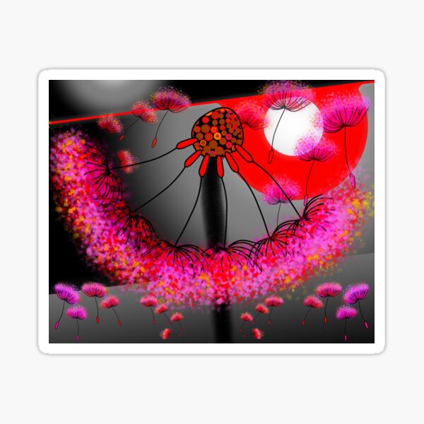 Dandelion Seeds Dance Sticker