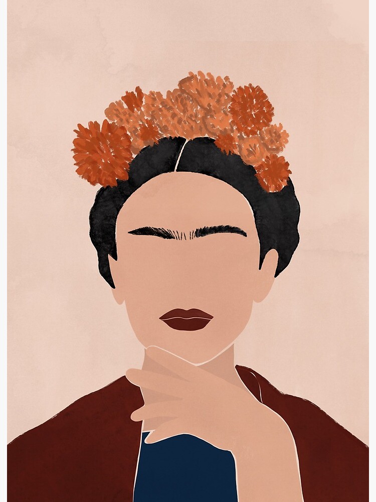 Minimalist Frida Kahlo shops painting