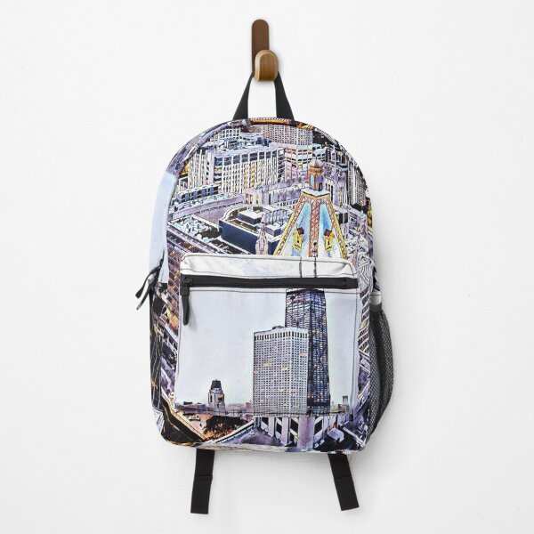 Item preview, Chicago United States digital illustration wall art designed and sold by codepuns.