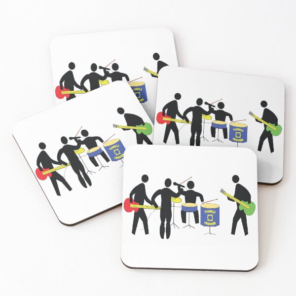 Item preview, guitar and drums players designed and sold by iTrending.