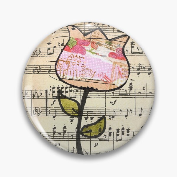 Item preview, Pretty scrapbooking flower paper collage designed and sold by LaBellCreative.