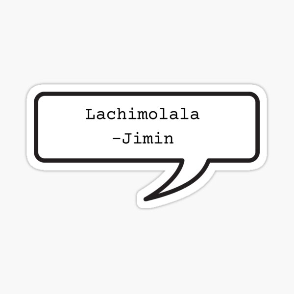 Artikel-Vorschau von Lustiger BTS Jimin Zitataufkleber, designt und verkauft von KpopOD.