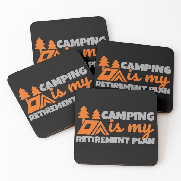 Item preview, Camping Is My Retirement Plan Orange Design designed and sold by SweetAndSpice.