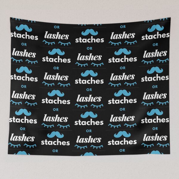 Item preview, Staches Or Lashes designed and sold by PureGeometry.