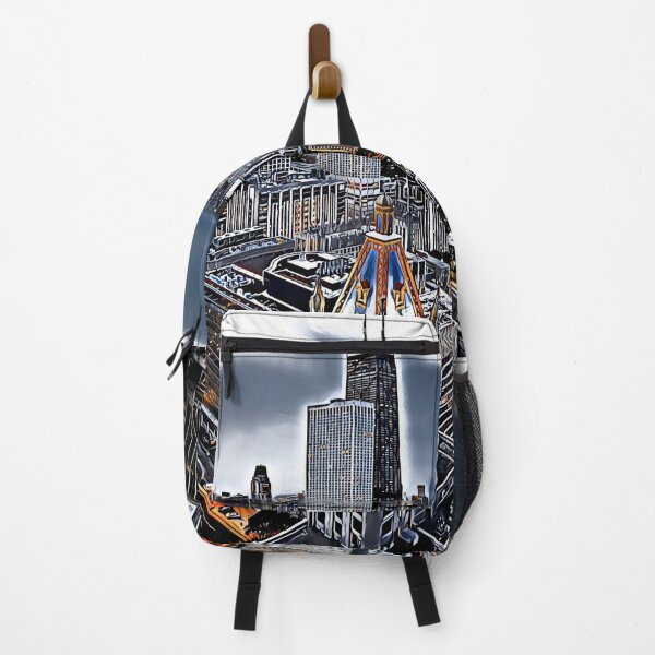Item preview, Chicago United States skyline digital illustration frame designed and sold by codepuns.