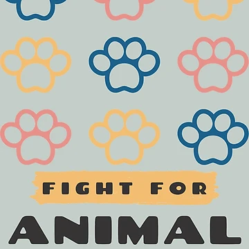 Artwork thumbnail, Fight For Animal Rights by PureGeometry