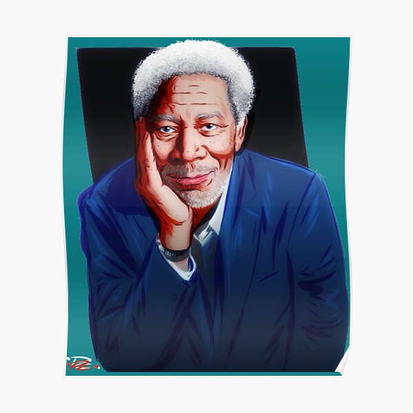 Poster Morgan Freeman Redbubble