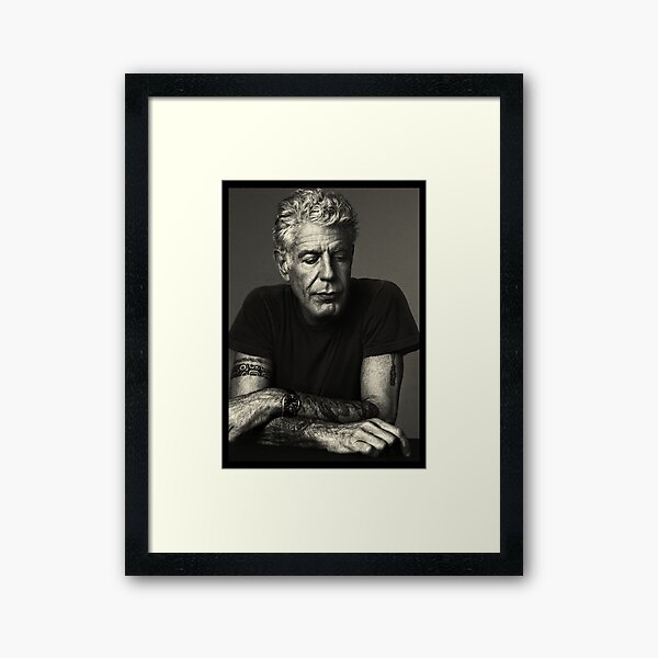 anthony bourdain Framed Art Print