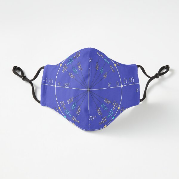 fitted Masks, Unit circle angles. Trigonometry, Math Formulas, Geometry Formulas Fitted 3-Layer