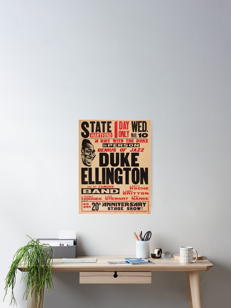 NEW Music Poster fp427 Famous Jazz Artists Duke Ellington 