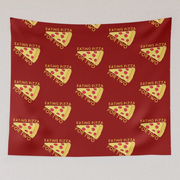 Item preview, Eating Pizza for Two Pregnant  designed and sold by DesignsofNote.