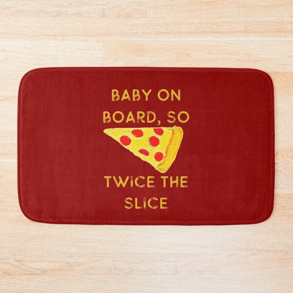 Item preview, Twice the Slice Funny Pregnancy Pizza designed and sold by DesignsofNote.
