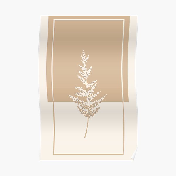 Warm tone - Dual color Flower Abstract Poster