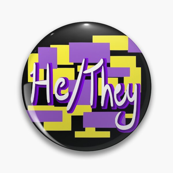 Item preview, He/They Enby  designed and sold by LEWBunnii.
