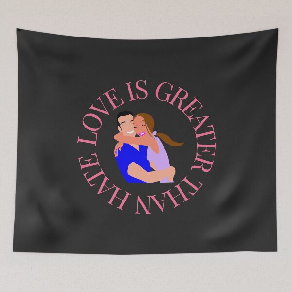 Item preview, LOVE IS GREATER THAN HATE Design designed and sold by LevelUpMerch.