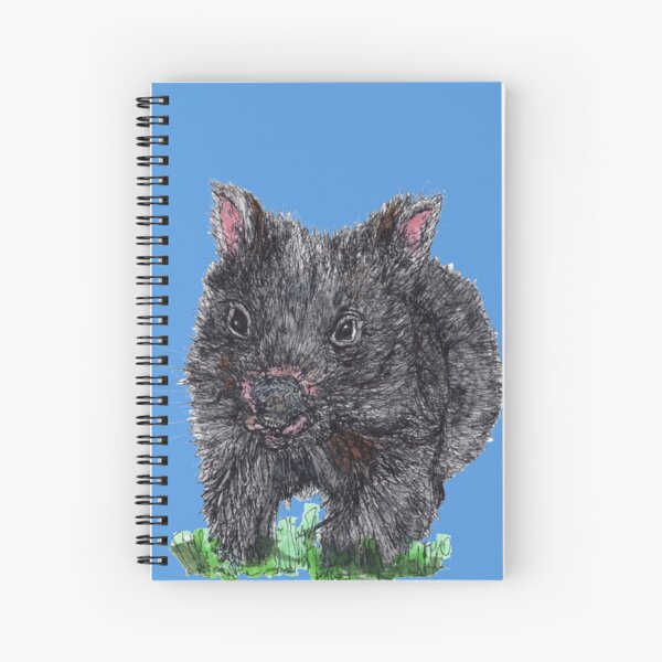 Billie the Baby Wombat Spiral Notebook