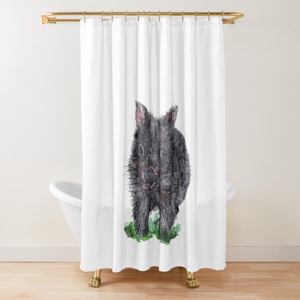 Billie the Baby Wombat Shower Curtain