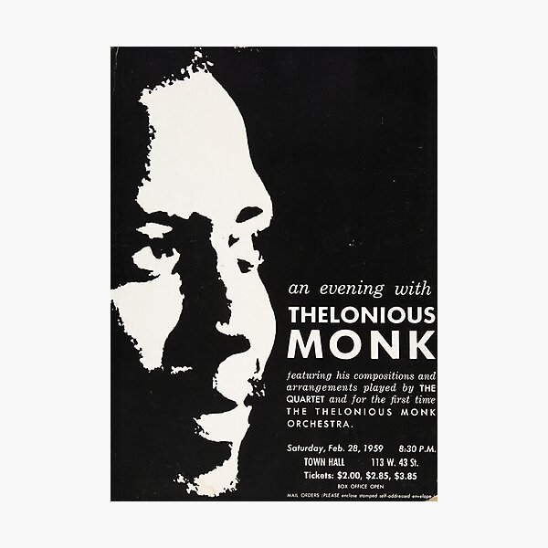 An Evening With Thelonious Monk Photographic Print