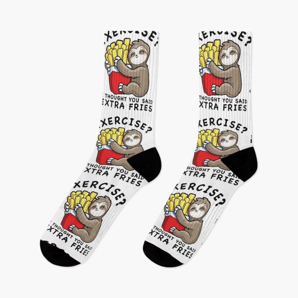 Item preview, Sloth Exercise I Thought You Said Extra Fries designed and sold by pablomendoza.