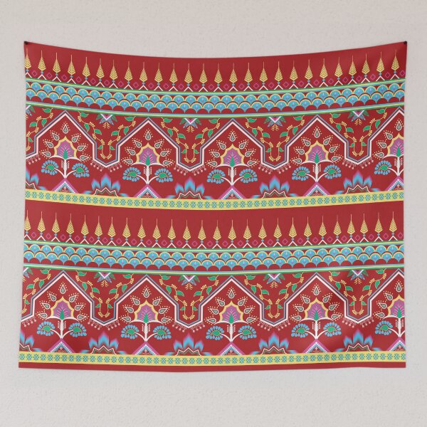 Item preview, Geometric ethnic oriental pattern traditional designed and sold by Paphawarin.