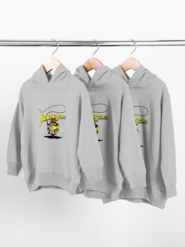 Alternate view of BANANA JONES AND THE GOLDEN BANANA Toddler Pullover Hoodie