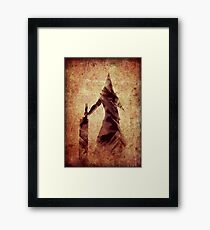 Silent Hill Pyramid Head Illustration Framed Print