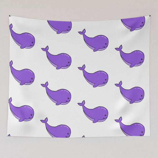 Item preview, purple whale designed and sold by Artworksbysil.