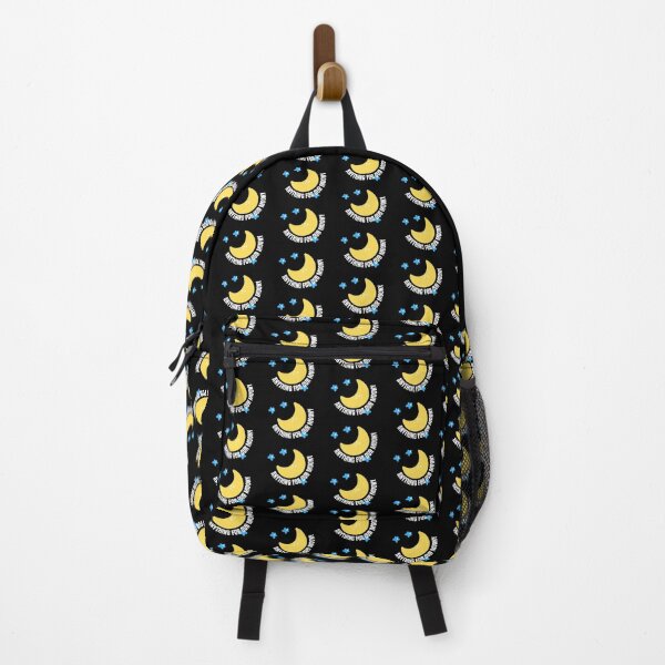 Item preview, Anything For Our Moony Cute Yellow Moon Blue Stars White on Black designed and sold by KananiandKiki.