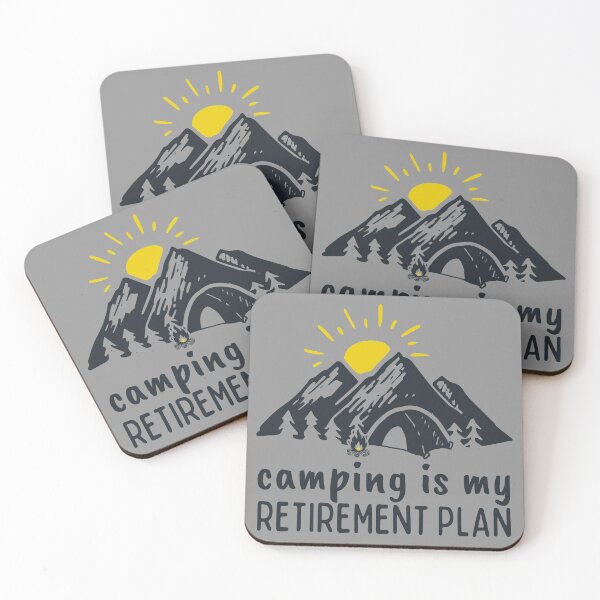 Item preview, Camping Is My Retirement Plan Sunrise Design designed and sold by SweetAndSpice.