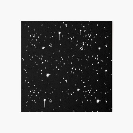 Black Paint Splatter Art Board Print for Sale by starrylite