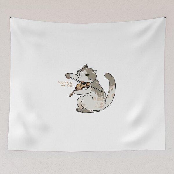 Item preview, The cat plays the violin designed and sold by Mobb0.