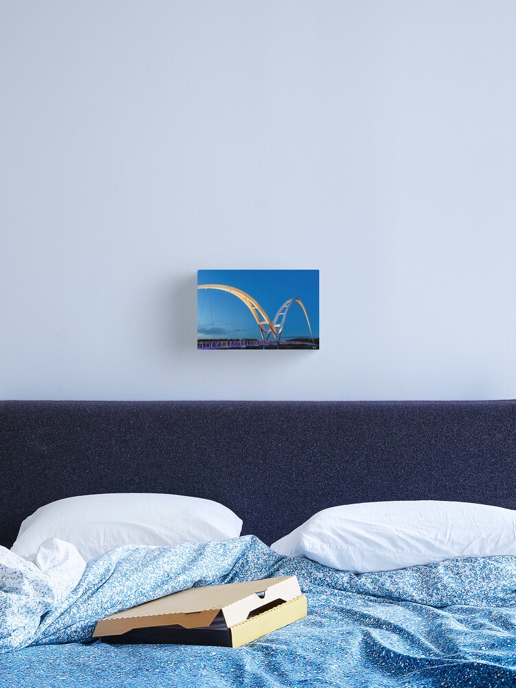 Thumbnail 2 of 3, Canvas Print, Infinity Bridge designed and sold by MarkSykes.