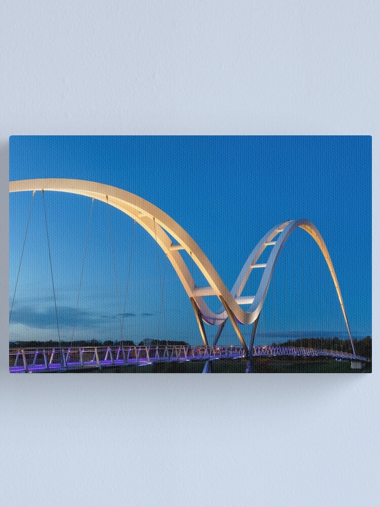 Thumbnail 1 of 3, Canvas Print, Infinity Bridge designed and sold by MarkSykes.
