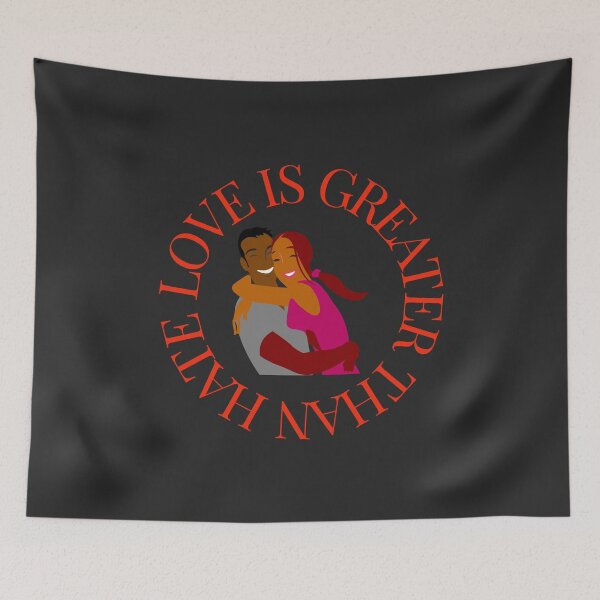 Item preview, LOVE IS GREATER THAN HATE Design designed and sold by LevelUpMerch.